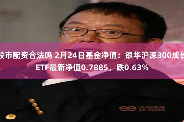 股市配资合法吗 2月24日基金净值：银华沪深300成长ETF最新净值0.7885，跌0.63%